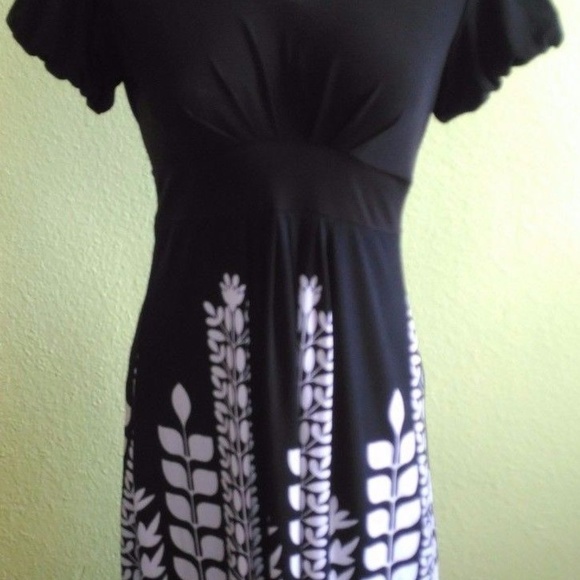 Style & Co. Short sleeve floral symmetric dress Stretch Size S - Picture 2 of 7